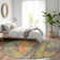 Machine Washable Indoor/Outdoor Claudian ACN1648 Orange Rug