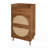 Rattan Allen 2 door and 1 drawer cabinet-832576280