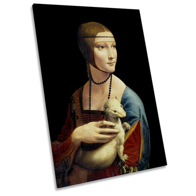 Leonardo Da Vinci Lady With An Ermine - Wrapped Canvas Painting