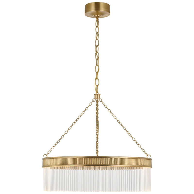 Menil 4 - Light LED Chandelier, Soft Brass