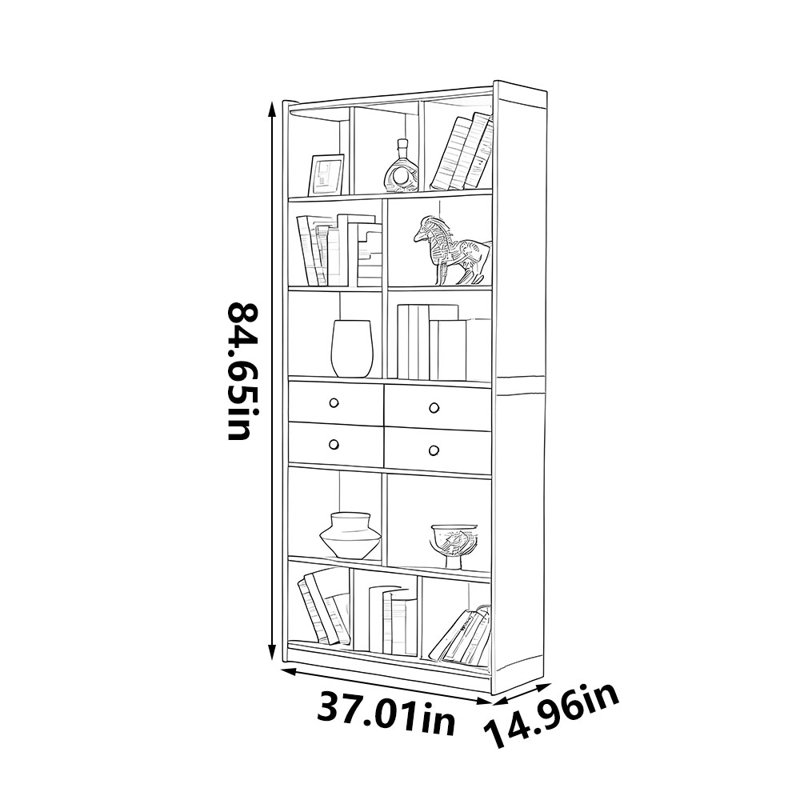 Bibliothèque légère de luxe pour personnes âgées