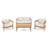 Vita Acacia 4 - Person Patio Conversation Set with Cushions