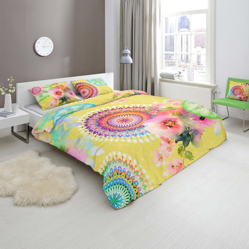 Hip Duvet Cover Yelpea Multicolour, 140 x 220 cm - 1 Pillowcase (60 x 70 cm)