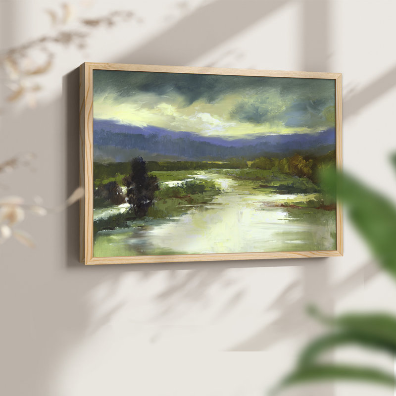 Mountain Meadow - Reproduction encadrée - Restickable, Naturel, H 11 po x l 14 po