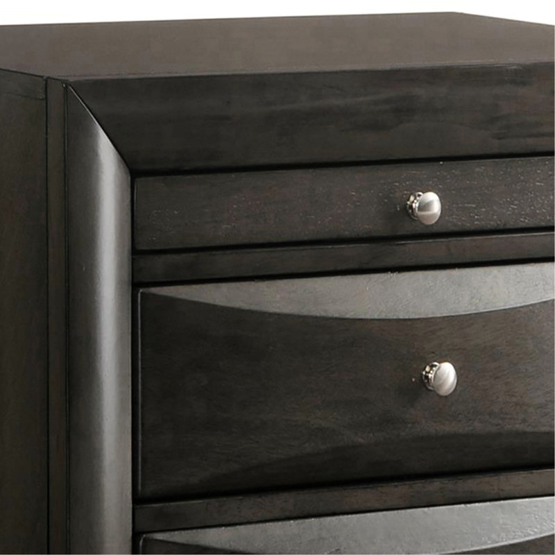 Table de chevet avec 2 tiroirs, Chêne