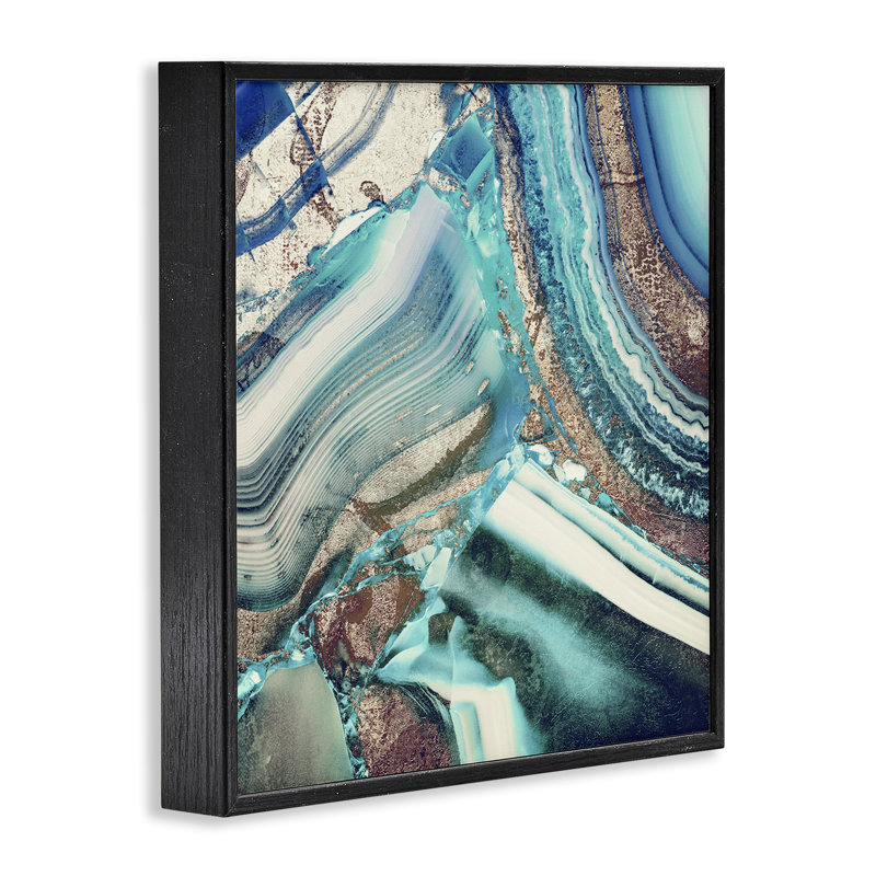 Estampe numérique à motif de plaisirs terreux, design par Sophie 6, H 17 po x l 17 po, Giclée encadrée noir minuit