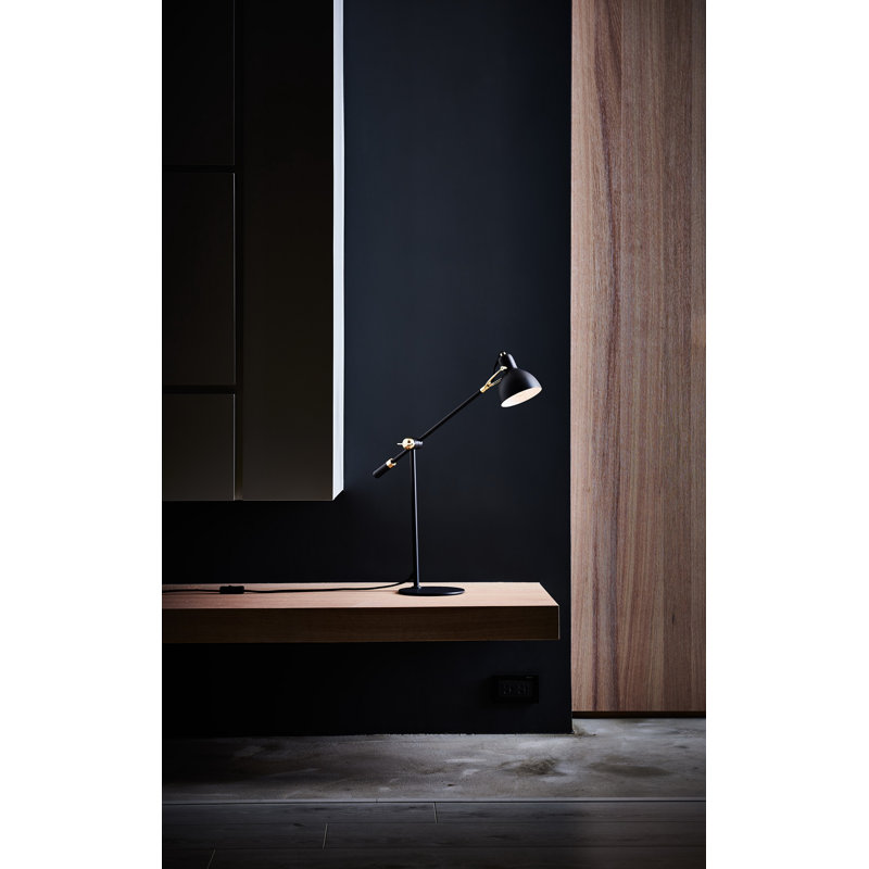 Laito Desk Table Lamp, Black/Champagne Gold