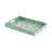 Berty Rectangular Decorative Tray, Mosaic Pattern Green-White Capiz 15 Inch-124561649-124561650