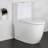 KDK HOME Modern Elongated Toilet Siphon Jet Dual-Flush Round Toilet with Soft Closing Seat