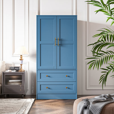 Chic Cove Shaker 2-Door Armoire With Drawers