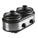 TRU 2.5 Qt. Double Crock Slow Cooker