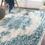 Tapis beige / bleu Ramsay-1235090313