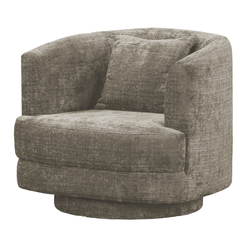 Latricia Upholstered Swivel Barrel Chair