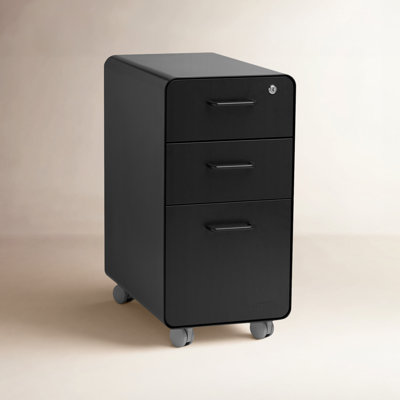  Stow Slim 3-Drawer Cabinet, With Caster
