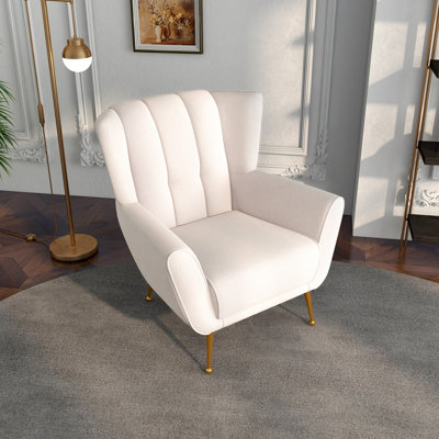 Fauteuil capitonné large de 34,59 po Lewyn