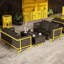 Banc de rangement de style industriel