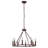 Serigo 8 - Light Dimmable Wagon Wheel Chandelier