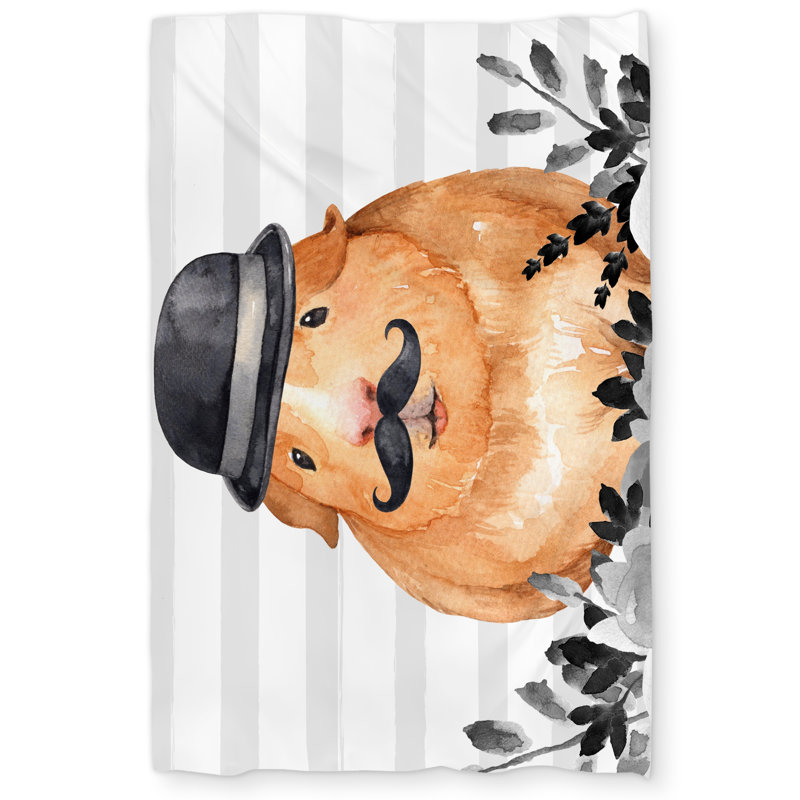 Guinea pig detective Black Animals duvet cover | Home decor