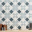 Plumeria Cross 9" x 9" Porcelain Field Tile (10.65 sq. ft./ Case)