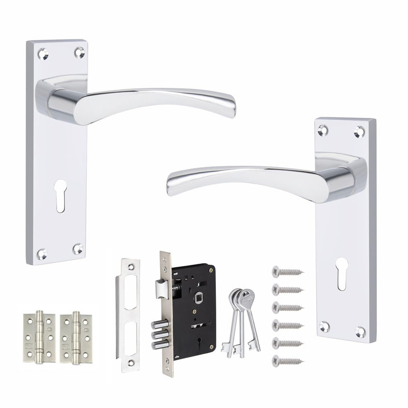 Scroll Astrid Door Handles Lever Lock