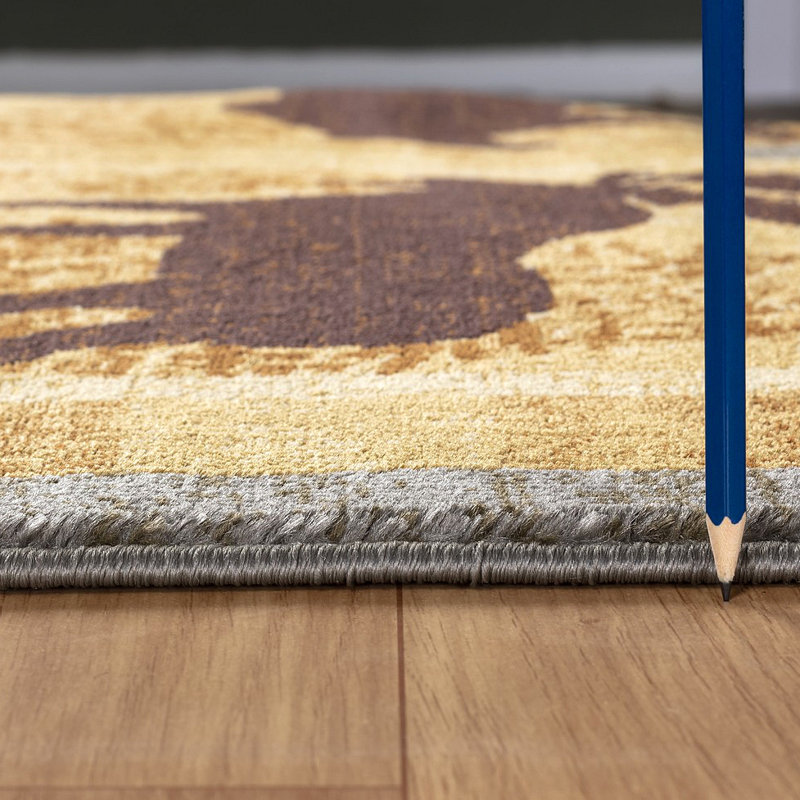 Tapis multicolore, Rectangulaire 7 pi 10 po x 10 pi 3 po
