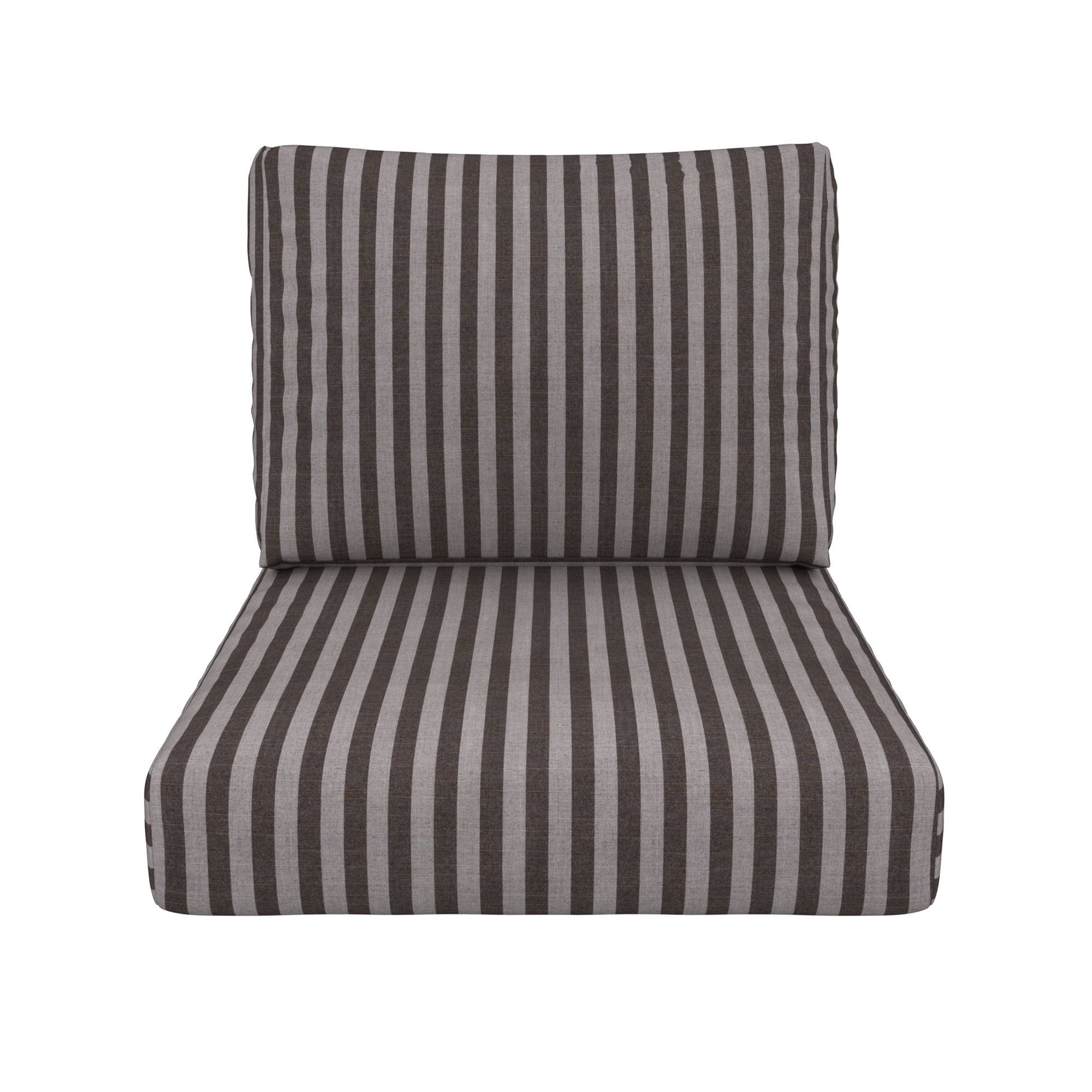 Kacy Sunbrella Outdoor Lounge Chair Cushion, Sunbrella Sail Away Java