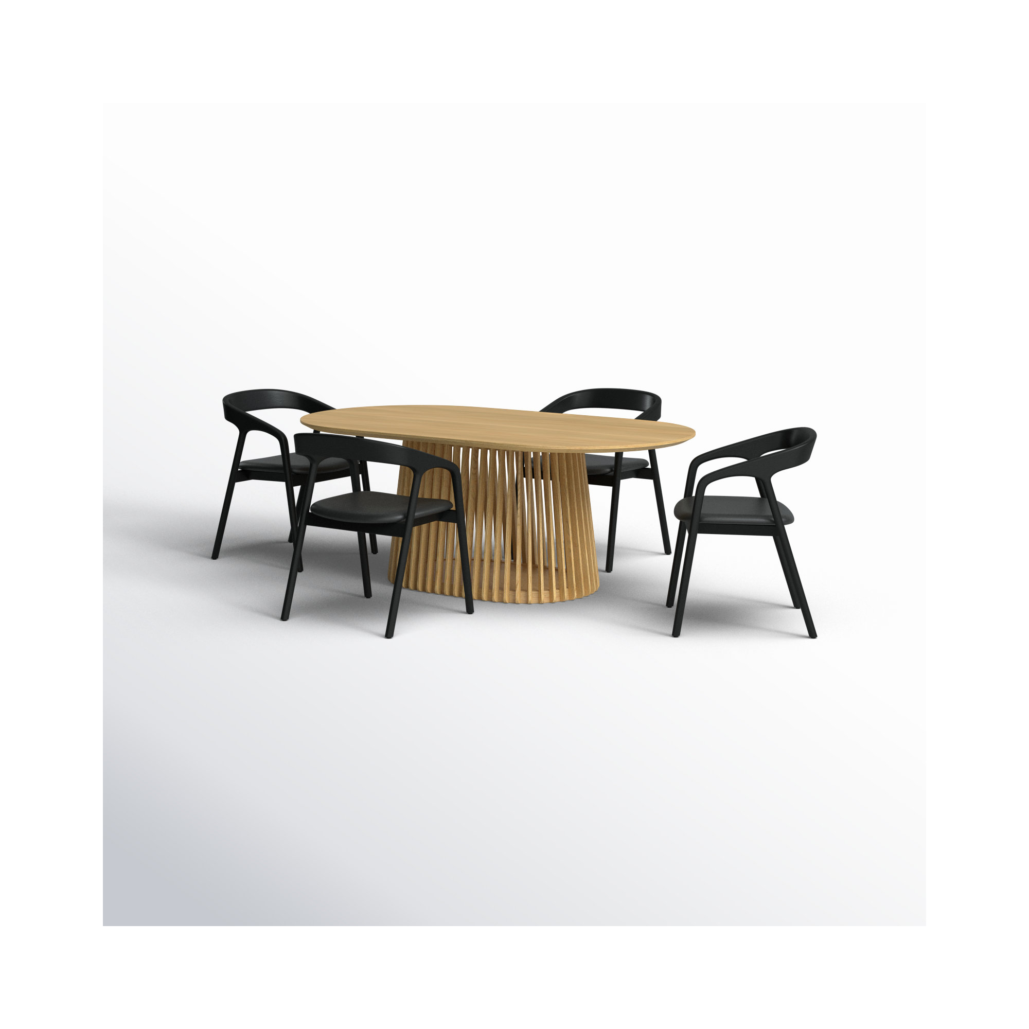 Brysa 5 - Piece Extendable Dining Set, Natural, Natural