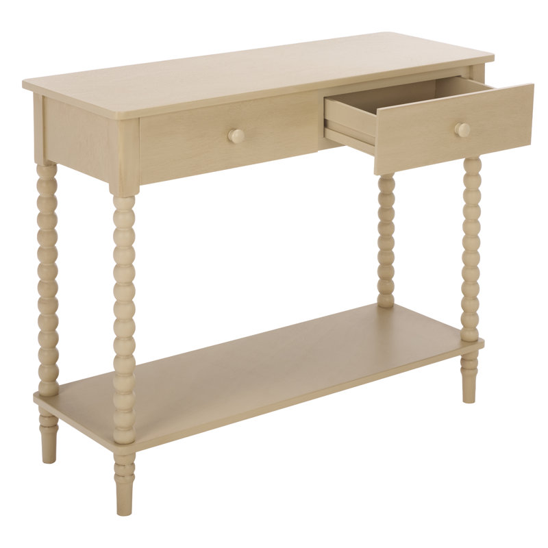 Console 2 tiroirs Bernice, Naturel