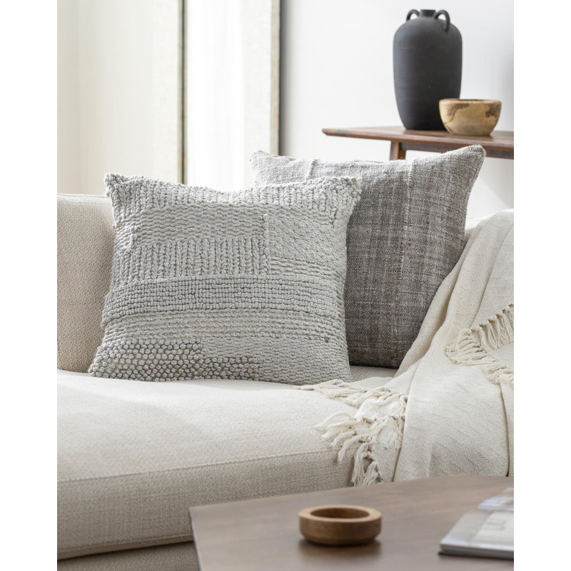 Nauru Sequined Throw Pillow, 18" x 18", Polyester/Polyfill