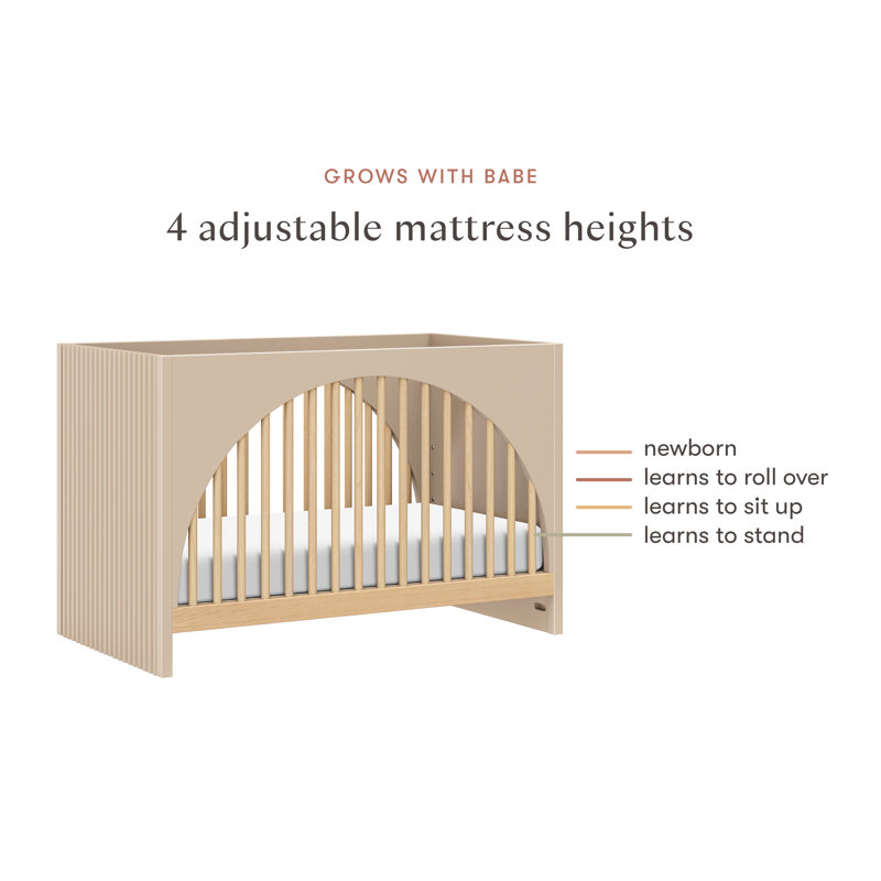 Moab 3-in-1 Convertible Crib, Brown