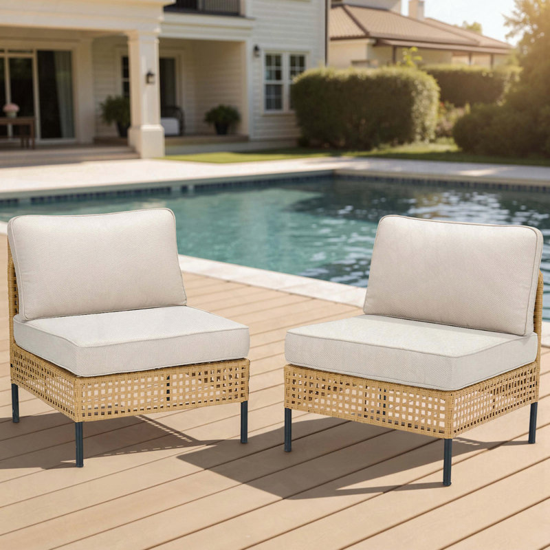 Causeuse modulaire en osier Boho