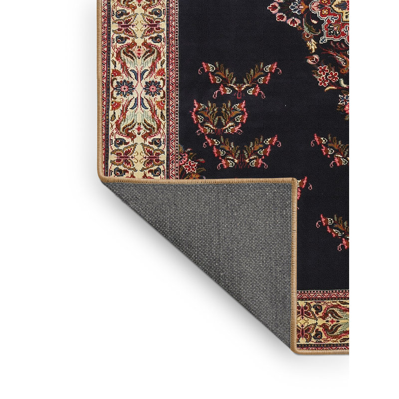 Tapis oriental noir / rouge, Rectangle 7 pi x 10 pi