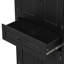  Armoire de rangement pour salle de bain avec espace de rangement multifonctionnel, tiroir avec glissières, tablette réglable, noir-1042167807