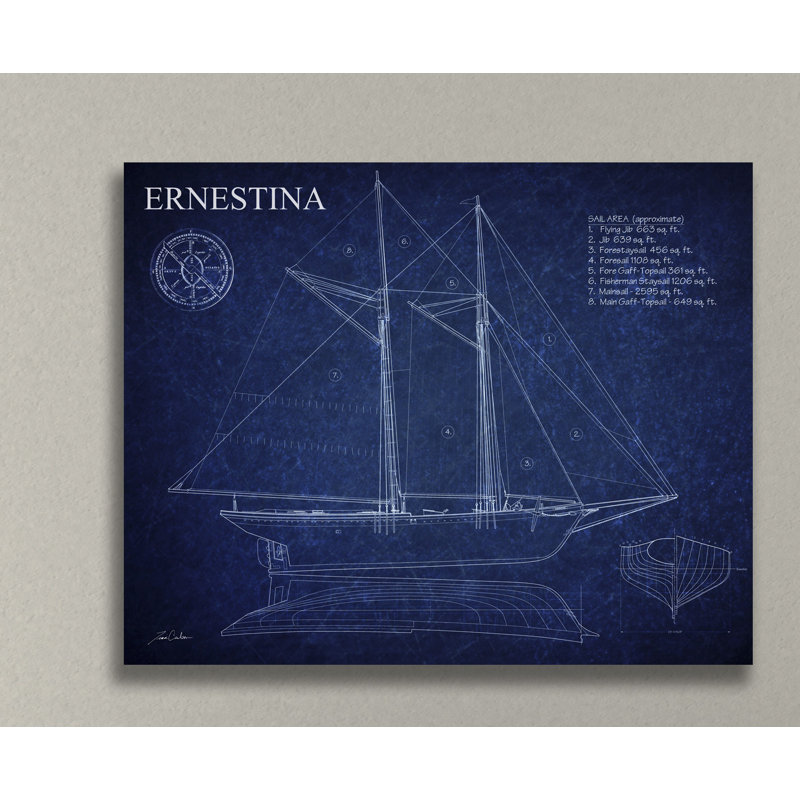 Ernestina by Tina Carlson - Wrapped Canvas Print, 38cm H x 51cm W x 4cm D