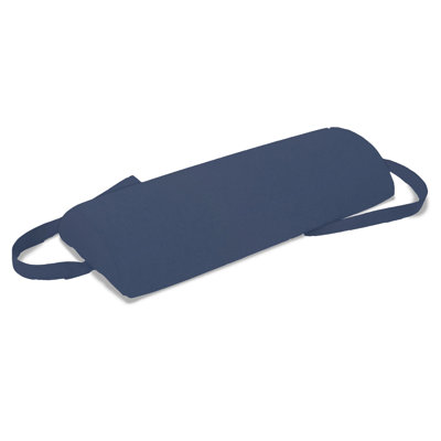 Casual Cushion Sunbrella® Fabric 1-Piece Outdoor Headrest Pillow, 8.5"W x 19"L, Canvas Navy