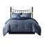 Édredon bleu marine en tissu 7 pièces-124755044