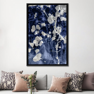 «Indigo Leaves IV», impression sur toile