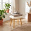 Upholstered Armchair With Footstool-135664584