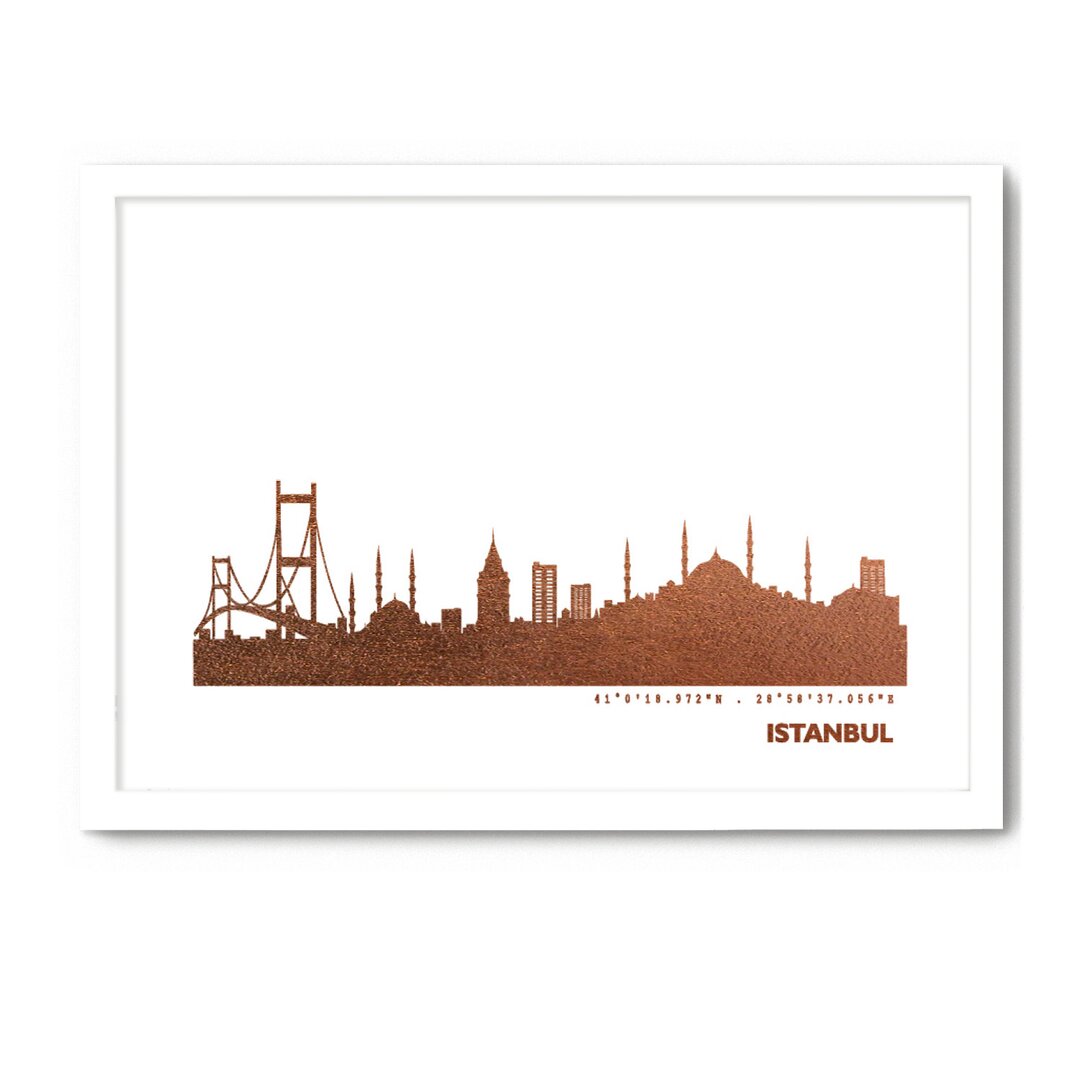 Gerahmtes Poster Istanbul Skyline