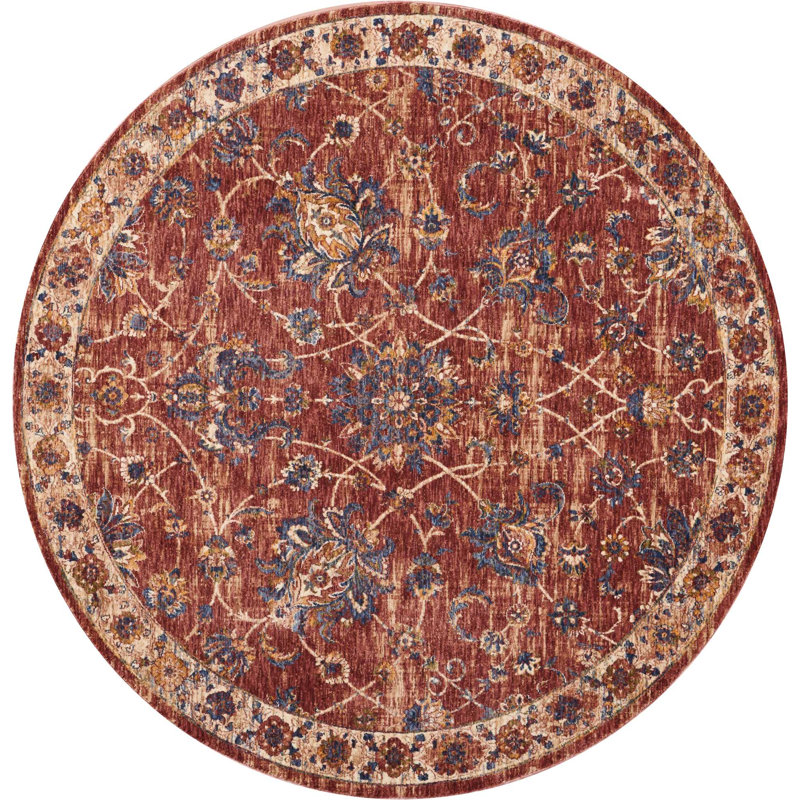 Oriental Indoor Rug, Round 5'
