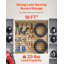 Panneau mural à lattes, 4 x 4 pi, panneau de lattes en panneau de fibres à densité moyenne avec conception modulaire, panneau à lattes réglable facile à installer avec structure d'accouplement et découpage bricolage, convient pour le rangement et la présentation-56898296-56898303