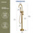 2 Handle Bathroom Freestanding Tub Filler Bathtub Floor Mount Faucet withe Diverter-113849918