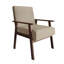 Chaise d'appoint en lin beige-590589697
