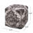 Square Shape Fabric Upholstered Pouf Ottoman