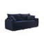 Canapé-lit modulaire avec 3 coussins décoratifs et matelas double