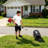 Hand Held Sweeper Artificial Grass Brush Gasoline Powered Broom Lawn Sweeper