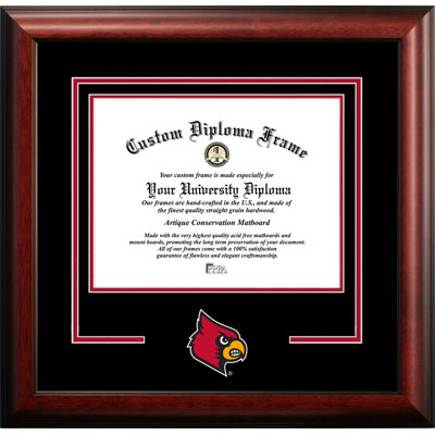 Cadre de diplôme d’esprit louisville cardinals NCAA