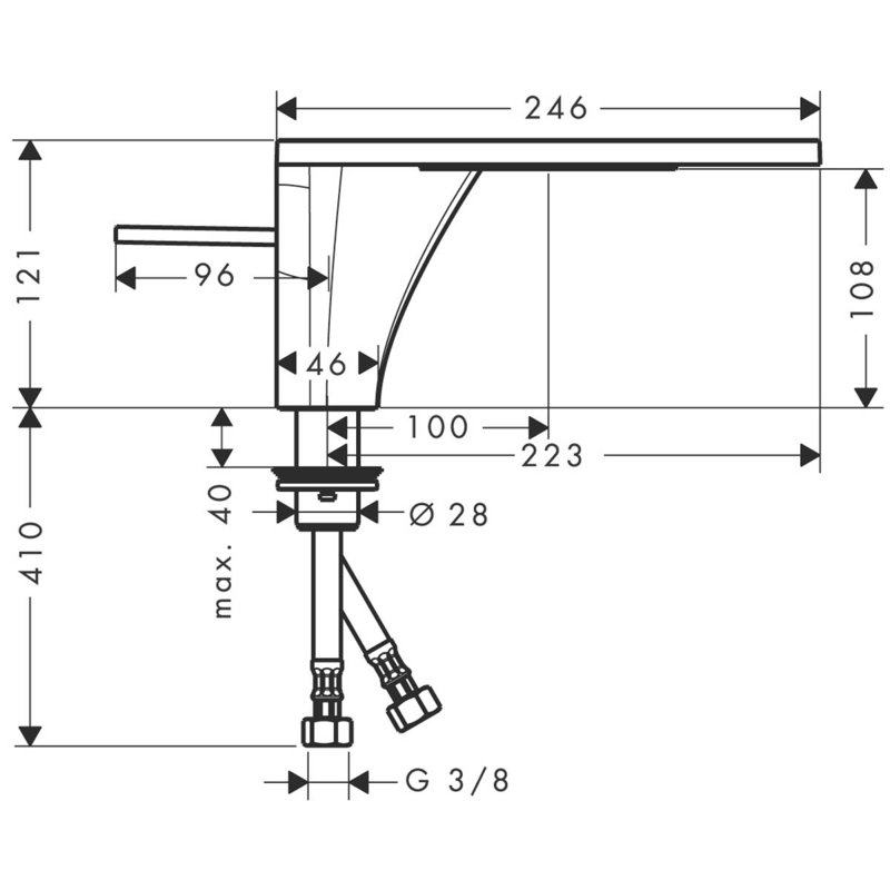 Axor Massaud Single Hole Standard Bathroom Faucet