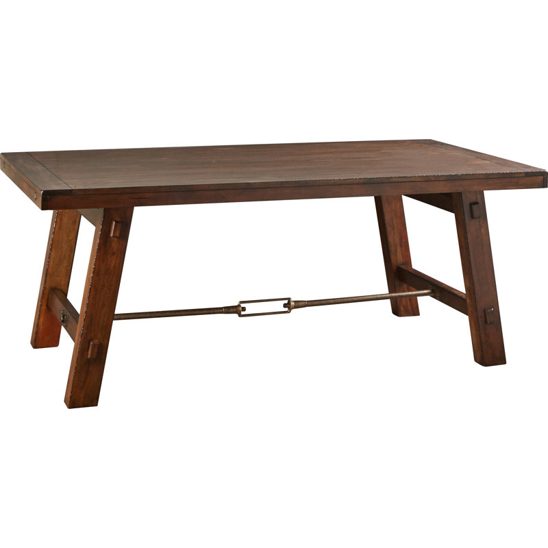 Rackwon Mahogany Solid Wood Dining Table, Brown