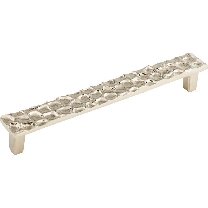 Cobblestone Bar Pull, Polished Nickel, 7 9/16" Center to Center